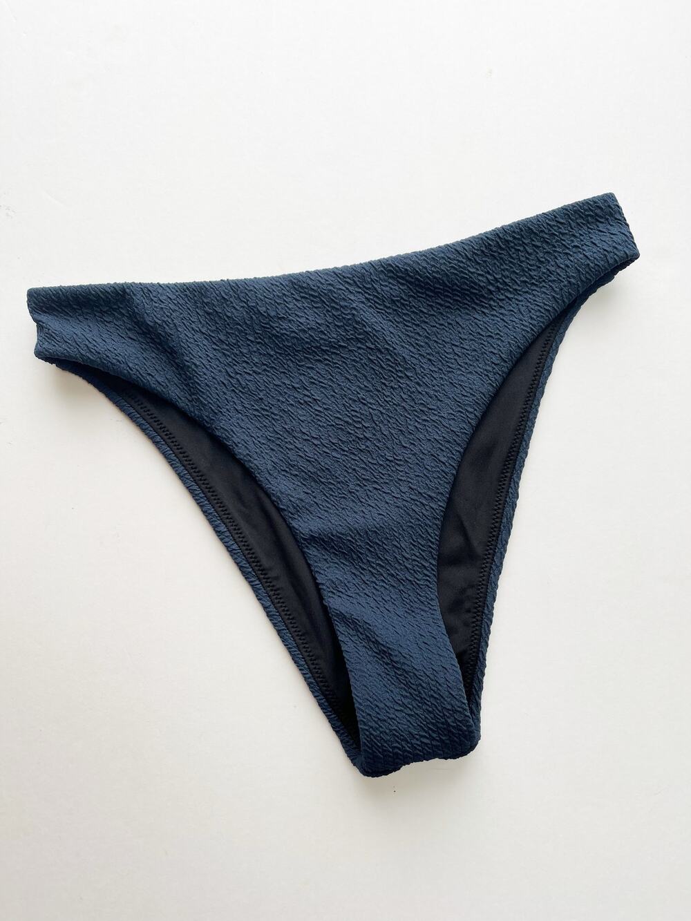 J. Crew Swim textured high-rise cheeky bikini bottom